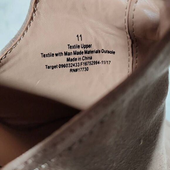 Universal Thread Womens Taupe Faux Suede Espadrille Wedge Slingback Sandal Sz 11 - Picture 9 of 10